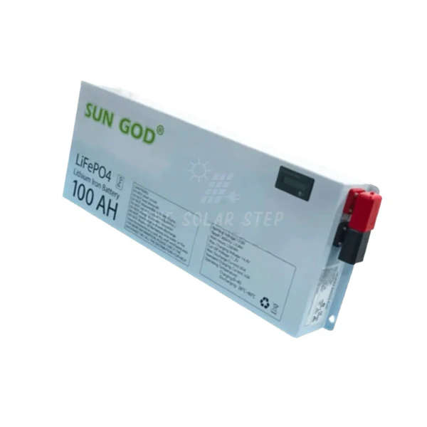 1.28kWh 12V SUN GOD Lithium Battery LiFePO4 (Wall Mount)