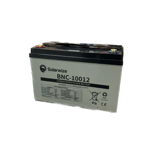 12V 100AH Solarwize AGM Carbon Graphite Battery (18 Month Warranty)