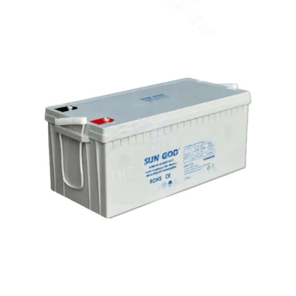 High-Performance 12V 200Ah Sun God Deep Cycle Gel Battery with 3KVA Hybrid Inverter