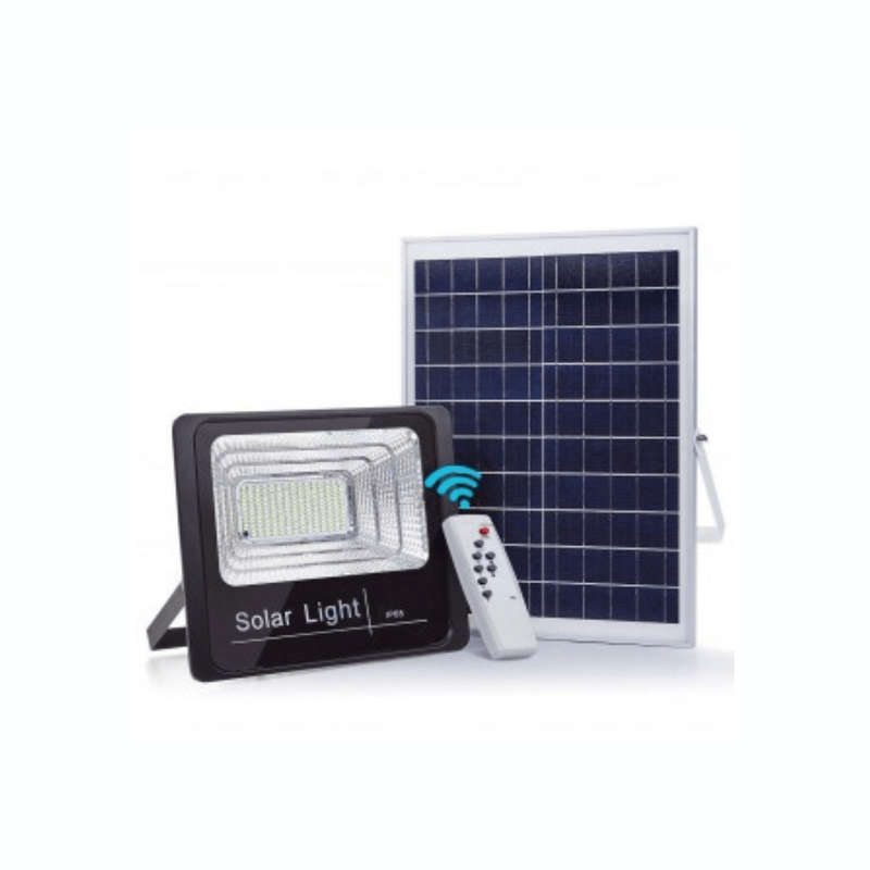30W Solar-Powered Flood Light with Remote Control and Panel