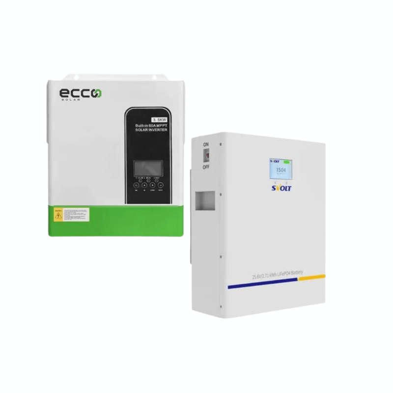 3.5KVA / 3500W Ecco MPPT 60A Inverter + SVOLT 106AH 2.71 Lithium Combo