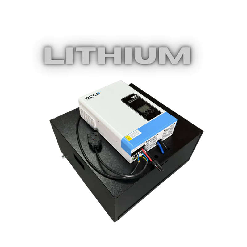 5.5KVA / 5500W ECCO Portable Plug And Play System + 5.12kWh Ecco Lithium Battery / MPPT