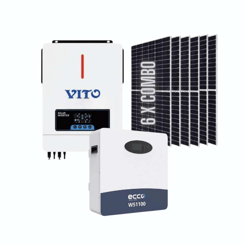 10.2KVA / 10200W Vito Hybrid Inverter Backup Solar Kit