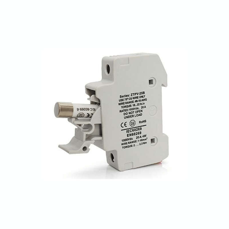 Solar DC Fuse & Holder With Indicator 30A  10 X 38mm (Includes Fuse)