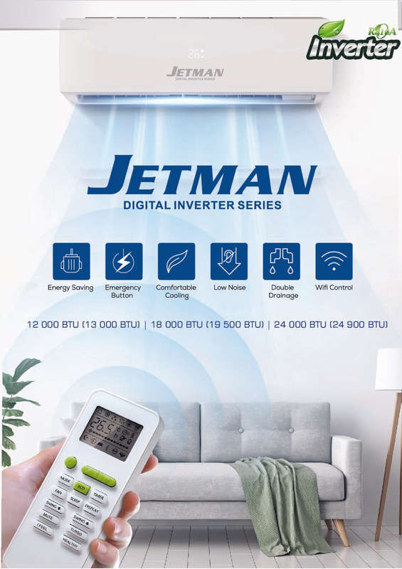 JETMAN Digital Split Aircon Inverter 24000 BTU