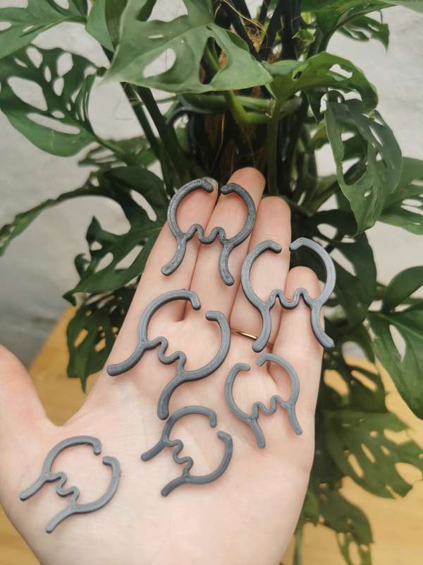 Green Plant Clips (Set of 6)