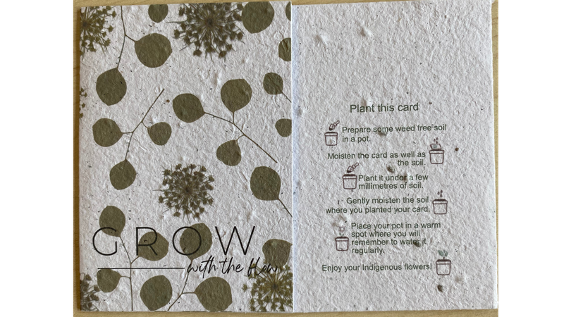 Card with message