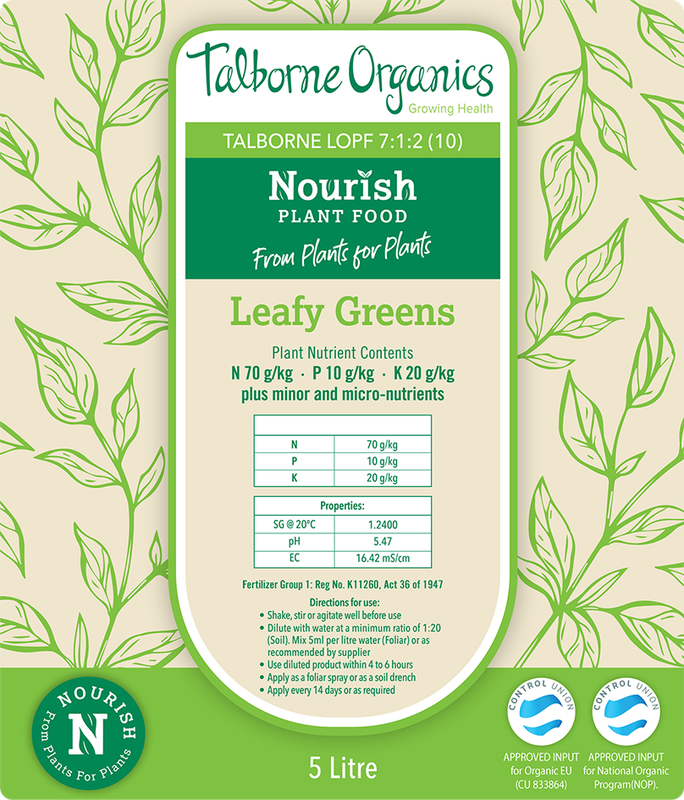 Talborne Nourish 7:1:2, Organic Liquid Fertilizer