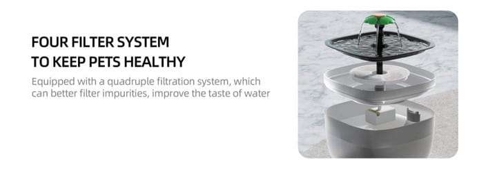 BNETA W7 Pet Fountain Filter - 4PCS