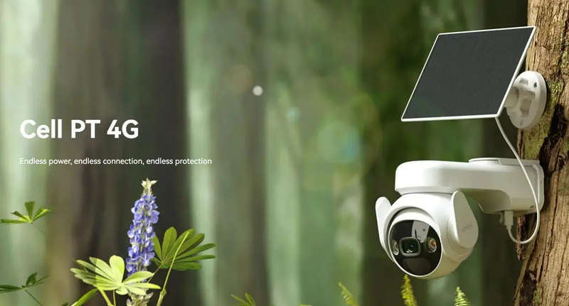 IMOU CELL PT 4G Battery 2K Security Camera with 3W Solar Panel