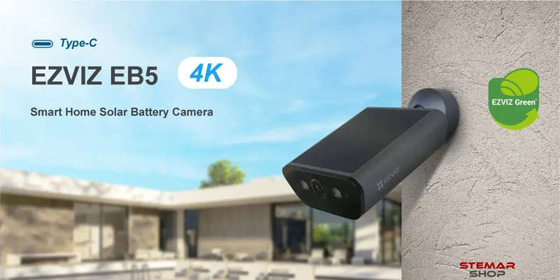 EZVIZ EB5 4K Solar Battery Camera (8MP)
