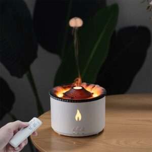 Volcano Air Humidifier with Red & Blue LED Light