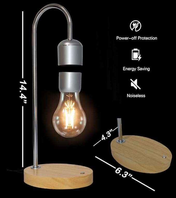 Magnetic Levitating Lamp with Wireless Charger