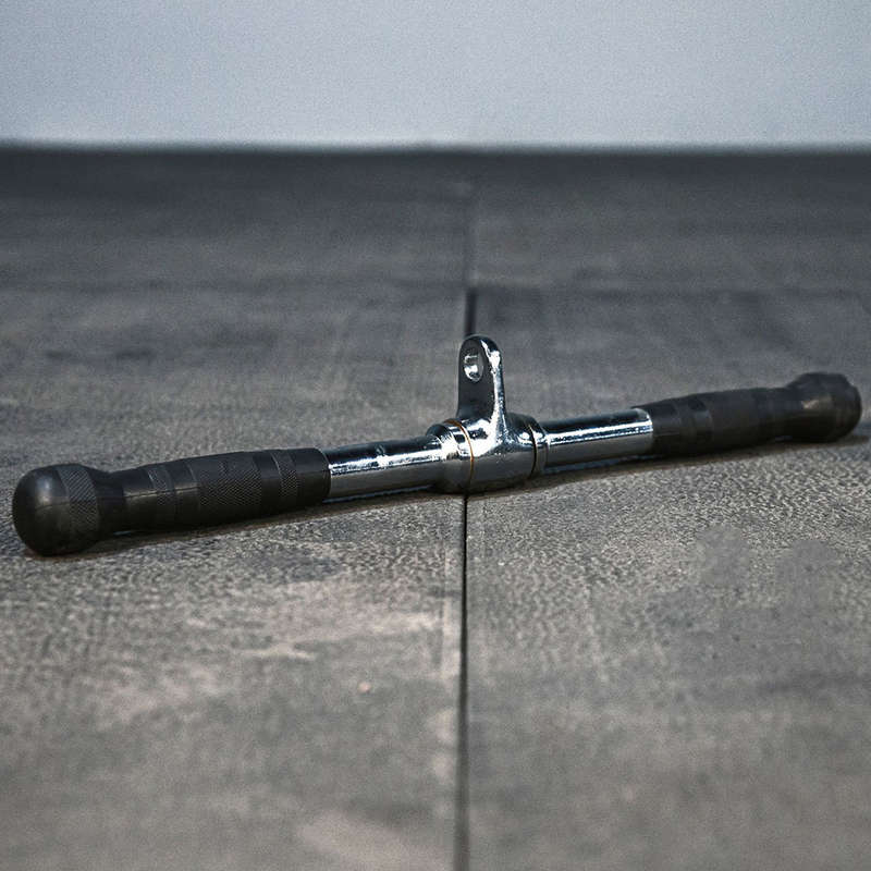 Straight Bar Cable Attachment With Rubber Grips