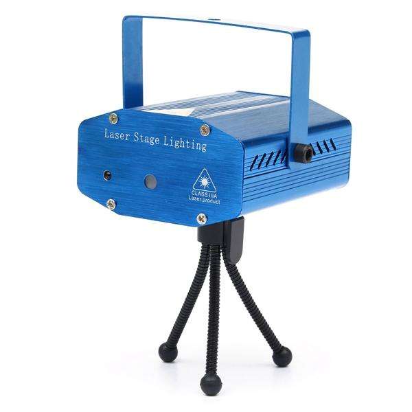 Mini R&G Auto/Voice Control LED Stage Light Projector With Remote For Xmas Party KTV Disco