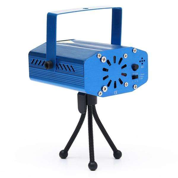 Mini R&G Auto/Voice Control LED Stage Light Projector With Remote For Xmas Party KTV Disco