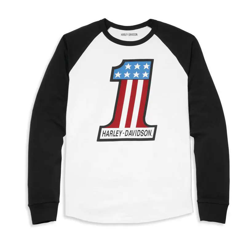 Men's #1 Race Raglan Sleeve Graphic Tee - XL
