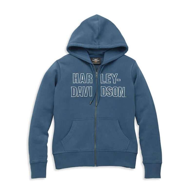 Women's Bar Font Embroidered Hoodie - S
