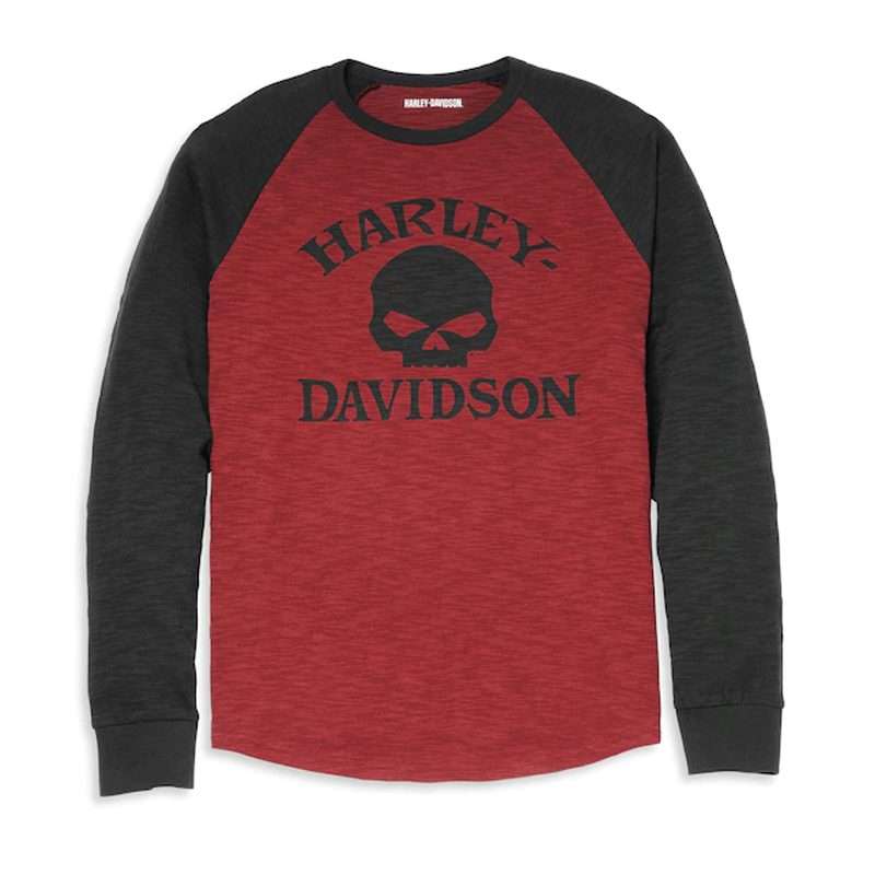 Men's Willie G Skull Raglan Sleeve Graphic Tee