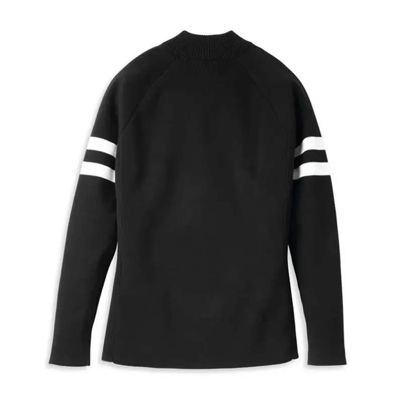 Women's Sleeve Stripe 1/4-Zip Mockneck Sweater - 2XL