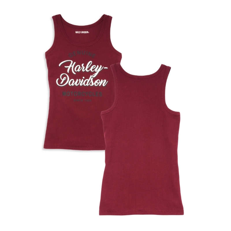 Women's Silver Wing Script Font Tank - L