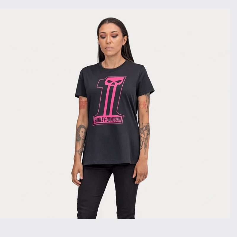 Women's #1 Skull Graphic Tee - S