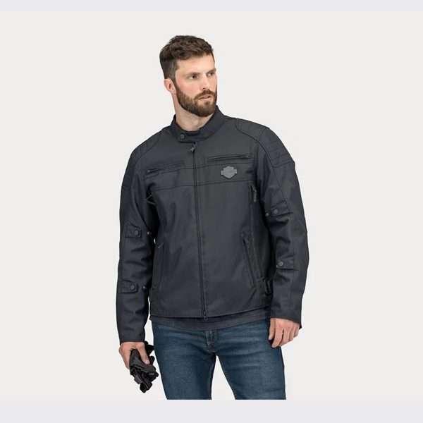Men's Bagger Mens Textile Riding Jacket with Backpack - S