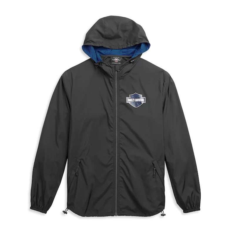 Men's Contrast Hood Windbreaker - 2XL