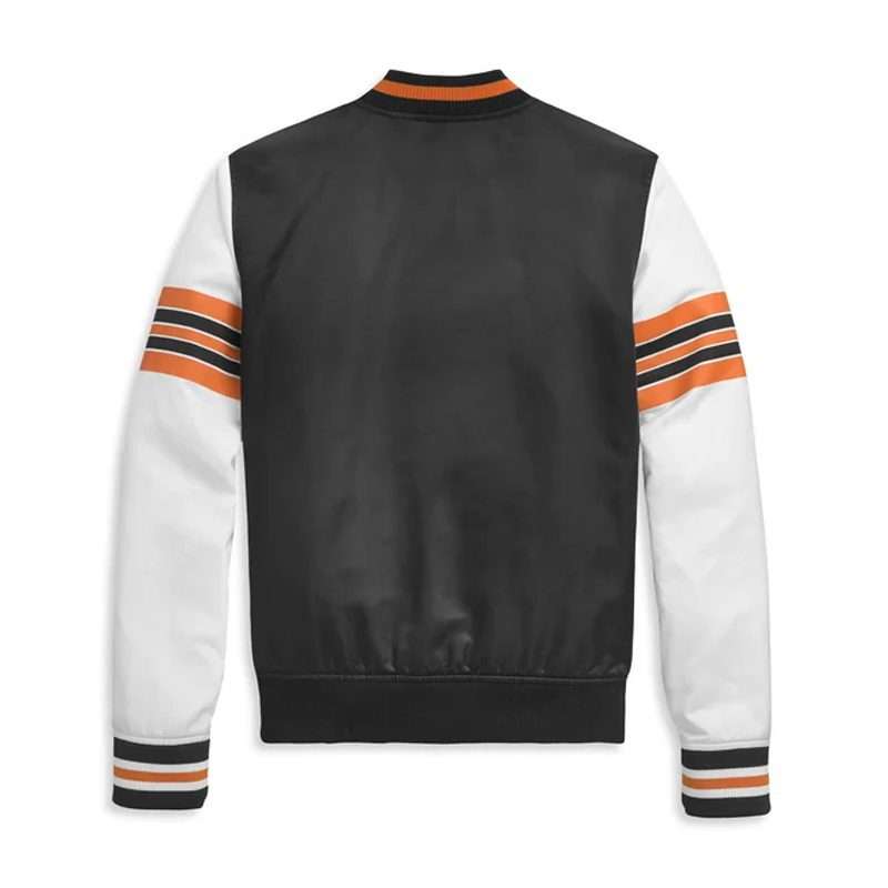 Women's Sleeve Stripe Bomber Jacket - XL