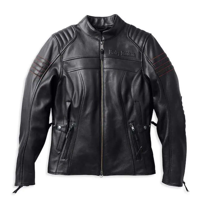 Womens Heather Avenue Triple Vent System Leather Jacket - XL