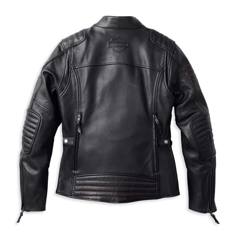 Womens Heather Avenue Triple Vent System Leather Jacket - XL