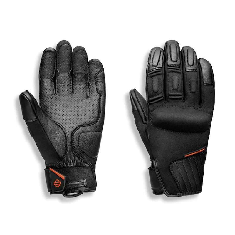 Mens H-D Brawler Full Finger Glove - S
