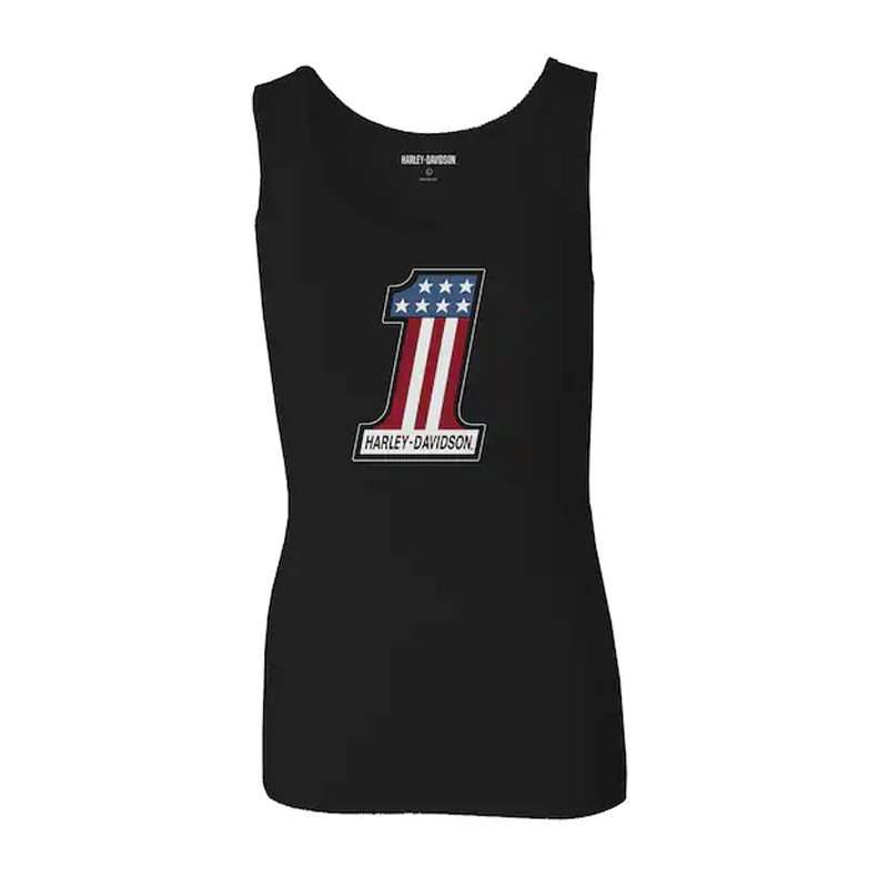 Women's Ultra Classic #1 Race Ribbed Tank - L