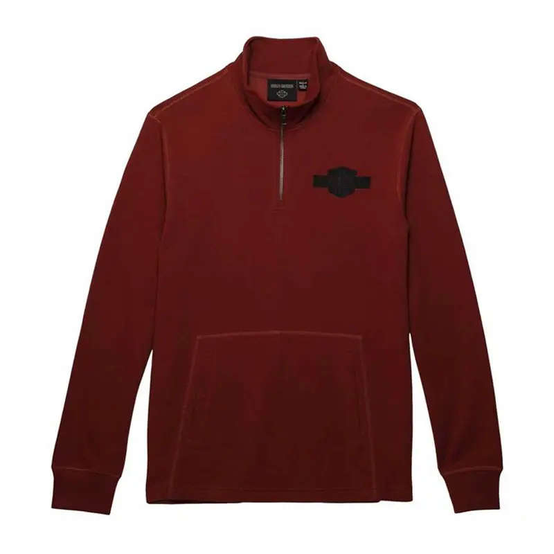 Men's Bar & Shield 1/4-Zip Mockneck Pullover - 2XL