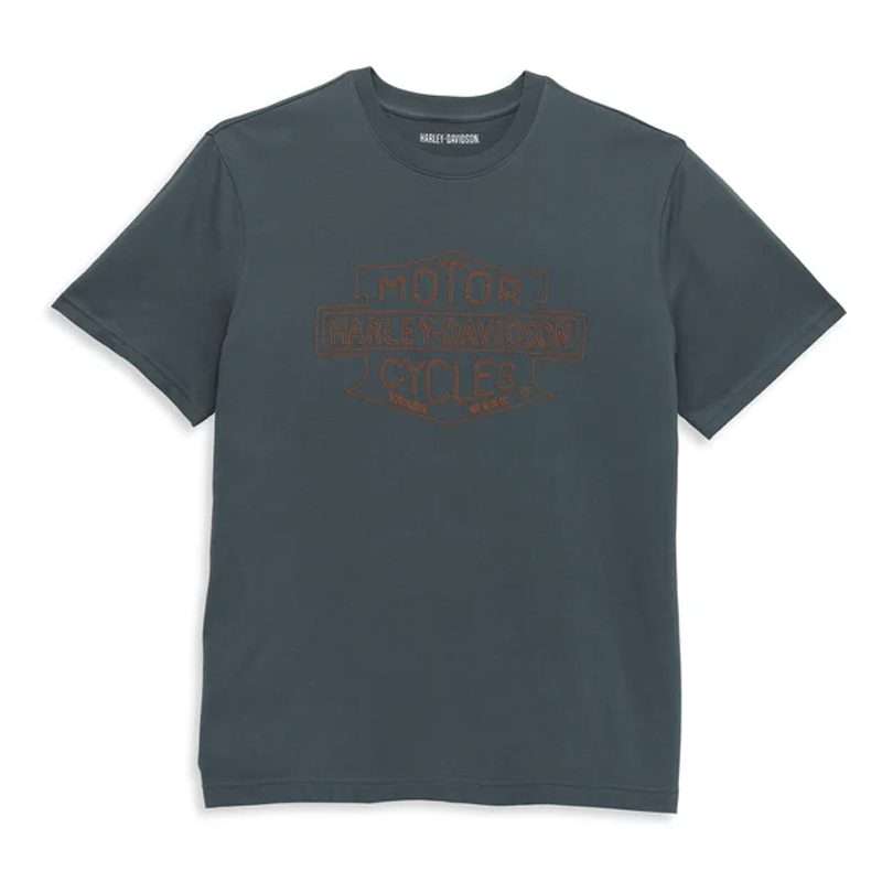 Men's Chain Stitch Bar & Shield Tee - L