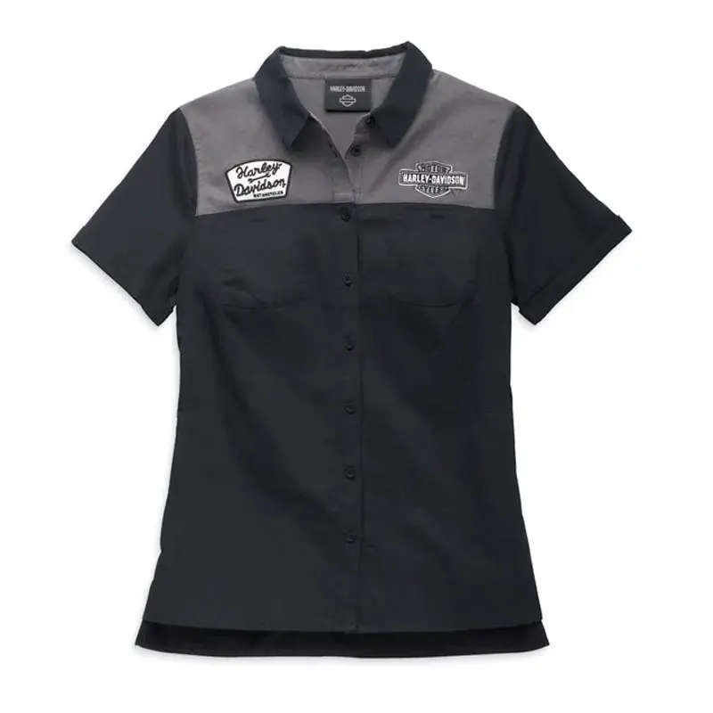 Women's Modern Mechanic colourblock Shirt - L