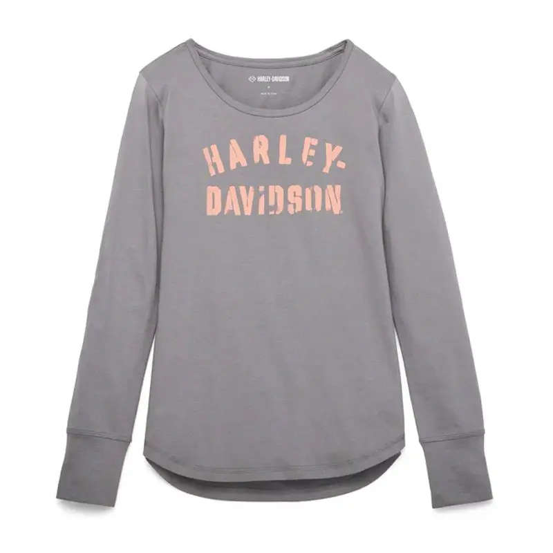 Women's Stencil Long Sleeve Knit Top - L