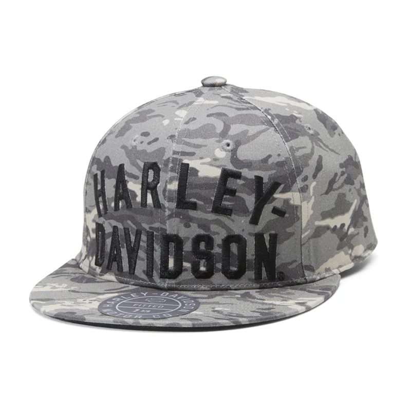 Men's Staple Fitted Novelty Cap - Camo - Grey - XL