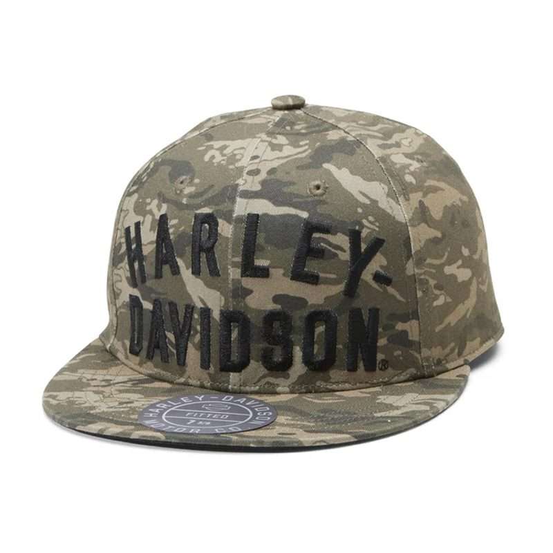 Men's Staple Fitted Novelty Cap - Camo - Green - 2XL