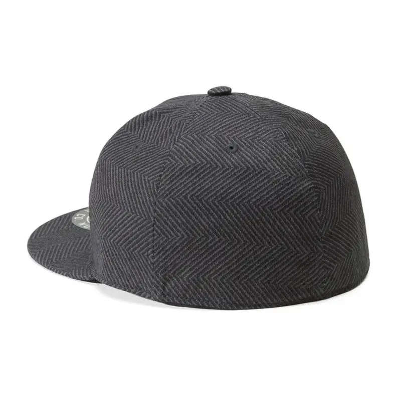 Men's Staple Fitted Novelty Cap - Black Herringbone - M