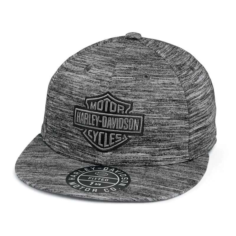 Mens Bar &amp; Shield Novelty Cap  Charcoal Grey - M
