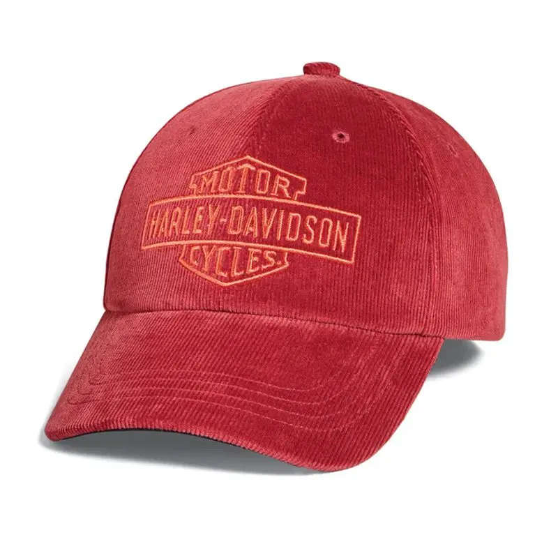 Mens Bar & Shield Corduroy Cap