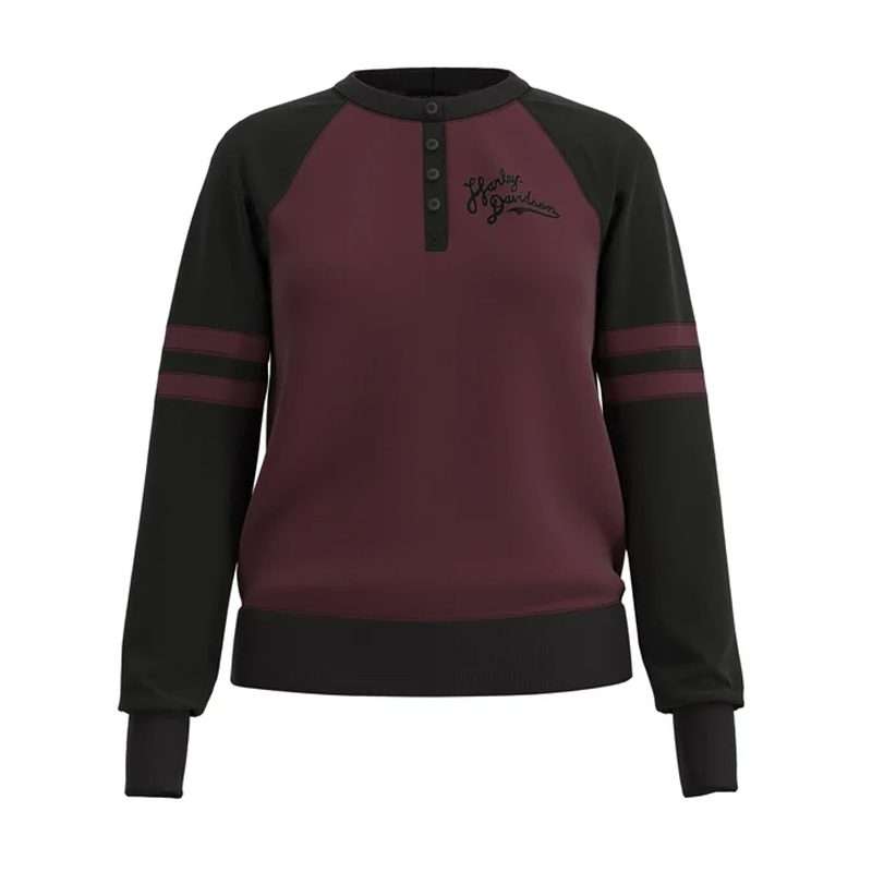 Women's Open Road Henley Fleece Pullover - L