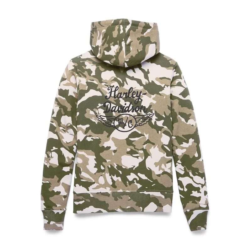 Women's Salute Camouflage Zip Front Hoodie - XL