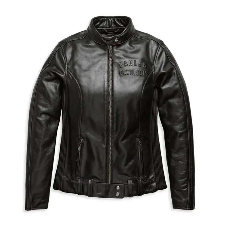 Women's Enodia Leather Riding Jacket - M
