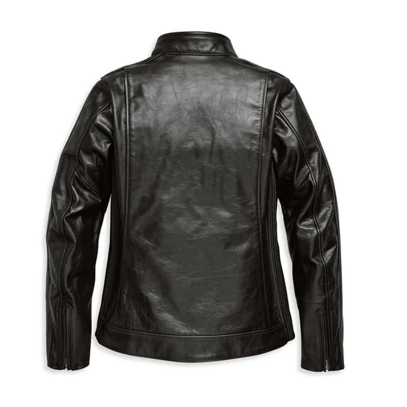 Women's Enodia Leather Riding Jacket - M