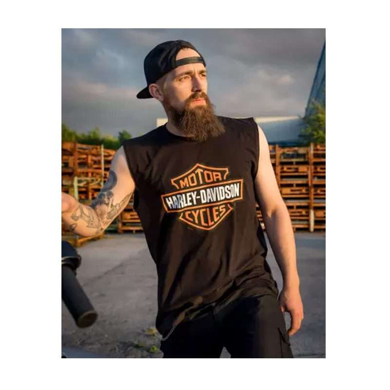 Muscle Shirt Bar &amp; Shield - M