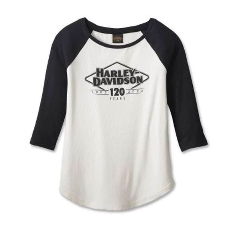 Women's 120th Anniversary Speedbird Diamond Knit Top - Colorblocked - Cloud Dancer - M