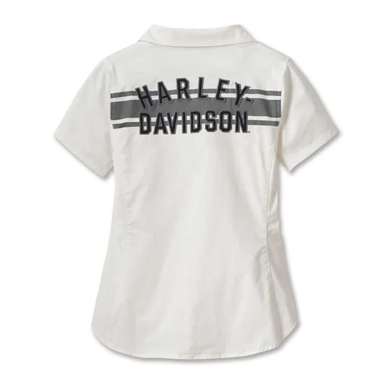 Women's Champion Club Zip Front Shirt - Cloud Dancer - L