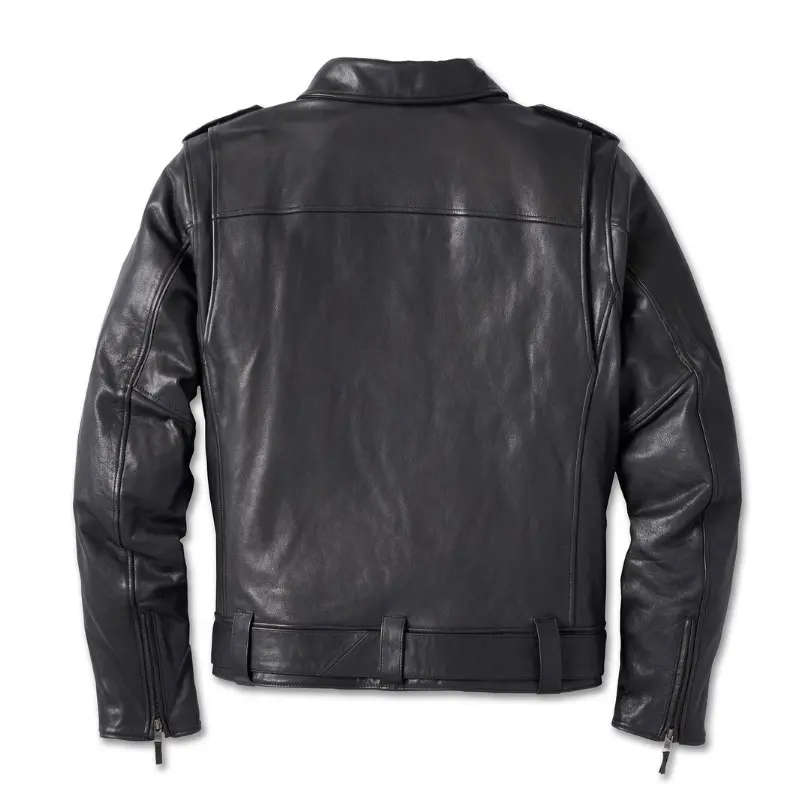 Men's 120th Anniversary Cycle Champ Leather Biker Jacket - M